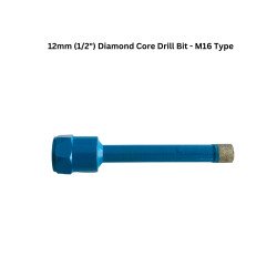12mm (1/2") Diamond Core Drill Bit - M16 Type 12mm (1/2") Diamond Core Drill Bit - M16 Type